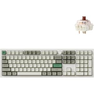 imageKeychron Q6 Max QMKVIA Bluetooth Wireless 24 GHzUSBC Wired Custom Mechanical Keyboard Full Size Programmable Knob RGB Backlit HotSwappable Gateron Red Switch for Mac Windows Linux  WhiteHotswap Brown Switch