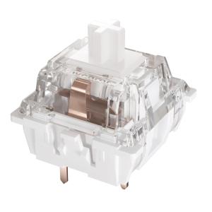 imageKeychron Silent K Pro White Mechanical Switches  110 PCS Quiet Linear 38gf Factory PreLubed SMDLED Compatible 3Pin HotSwappable Smooth Typing for Gaming ampamp OfficeWhite 38gf