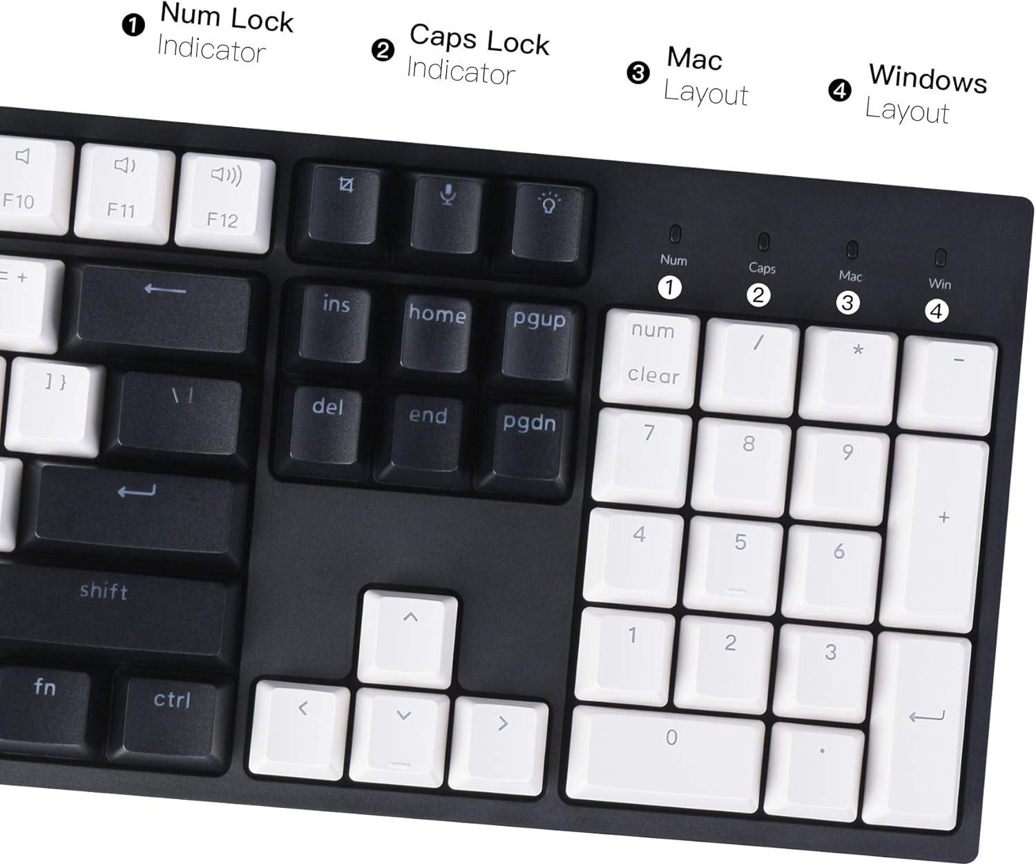 imageKeychron C2 Full Size 104 Keys USB TypeC Wired Mechanical Gaming Keyboard for Mac Layout Gateron G Pro Brown SwitchRGB BacklightDoubleShot ABS keycaps Computer Keyboard for Windows Laptop PCGateron G Pro Red Switch