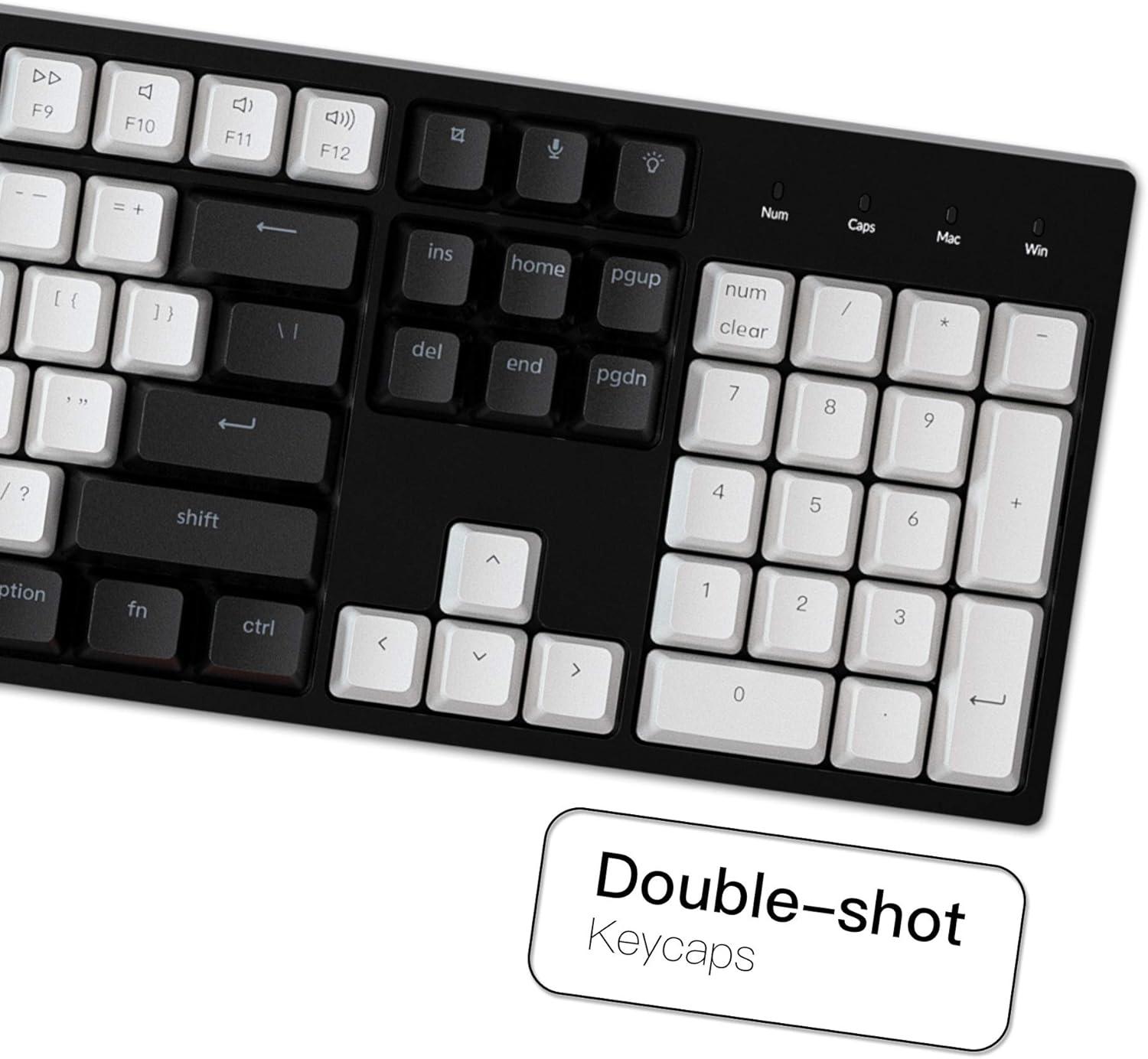 imageKeychron C2 Full Size 104 Keys USB TypeC Wired Mechanical Gaming Keyboard for Mac Layout Gateron G Pro Brown SwitchRGB BacklightDoubleShot ABS keycaps Computer Keyboard for Windows Laptop PCGateron G Pro Brown Switch