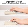 imageErgonomic Silicone Wrist Rest for Keychron K8  K8 Pro  K8 Max  K8 HE C1  C1 Pro  L4 1409quot Honeycomb NonSlip Palm Rest 80 TKL Mechanical Keyboards Support with Typing Pain ReliefGray
