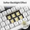 imageGateron Jupiter Switch Set  110PCS Banana Tactile Mechanical Switches 59gf 34mm Travel Gentle Sound PreLubed TwoStage Spring 5Pin SMDLED Compatible for Gaming ampamp Office Keyboards