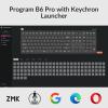 imageKeychron B6 Pro UltraThin Wireless Keyboard FullSize ZMK with Numeric Keypad Quiet Typing 24 GHzBluetooth 52Wired Connection Long Battery Life Compatible with Mac Windows Linux  Retro BlueIvory White