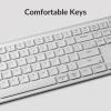 imageKeychron B6 Pro UltraThin Wireless Keyboard FullSize ZMK with Numeric Keypad Quiet Typing 24 GHzBluetooth 52Wired Connection Long Battery Life Compatible with Mac Windows Linux  Retro BlueIvory White