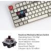imageKeychron C1 Hotswappable Wired Mechanical Keyboard for Mac Layout Keychron Mechanical Brown SwitchUSB TypeC CableDoubleShot ABS Keycaps Tenkeyless 87 Keys Computer Keyboard for Windows PC