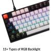imageKeychron C1 Wired Mechanical Keyboard TKL RGB Backlit with DoubleShot ABS Keycaps 87 Keys HotSwappable Prelubed Tactile Switch Compatible with Mac WindowsGateron G Pro Brown Switch