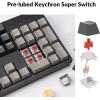 imageKeychron C2 Pro Wired Custom Mechanical Keyboard Full Size Layout QMKVIA Programmable Macro White Backlit with Keychron Super Red Switch OEM Profile DoubleShot PBT Keycaps for Mac Windows Linux