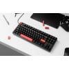 imageKeychron C3 Pro QMKVIA Custom Gaming Keyboard Programmable 87 Keys Compact TKL Layout Gasket Mount Red LED Backlight Wired Mechanical Keyboard with Brown Switches for MacWindowsLinuxBrown Switch