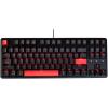imageKeychron C3 Pro QMKVIA Custom Gaming Keyboard Programmable 87 Keys Compact TKL Layout Gasket Mount Red LED Backlight Wired Mechanical Keyboard with Brown Switches for MacWindowsLinuxBrown Switch