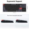 imageKeychron K1 Pro RGB UltraSlim QMKVIA Custom Bluetooth WirelessUSB Wired Mechanical Keyboard with LowProfile Gateron Brown Switch PBT Keycaps TKL Layout Computer Keyboard for Mac Windows LinuxBrown