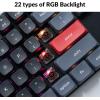 imageKeychron K1 Pro RGB UltraSlim QMKVIA Custom Bluetooth WirelessUSB Wired Mechanical Keyboard with LowProfile Gateron Brown Switch PBT Keycaps TKL Layout Computer Keyboard for Mac Windows LinuxBrown