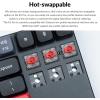 imageKeychron K1 Pro TKL Layout UltraSlim QMKVIA Custom Bluetooth WirelessUSB Wired Mechanical Keyboard with HotSwappable LowProfile Gateron Brown Switch RGB Backlit PBT Keycaps for Mac Windows LinuxHotswappable Red Switch