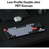 imageKeychron K1 Pro TKL Layout UltraSlim QMKVIA Custom Bluetooth WirelessUSB Wired Mechanical Keyboard with HotSwappable LowProfile Gateron Brown Switch RGB Backlit PBT Keycaps for Mac Windows LinuxHotswappable Red Switch