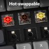 imageKeychron K1 Version 6 Low Profile Wireless Mechanical Keyboard TKL Bluetooth 52Wired QMK Programmable Keys RGB Backlit with HotSwappable Low Profile Keychron Red Switch for Mac Windows LinuxHotswap Keychron LowProfile Banana Switch