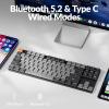 imageKeychron K1 Version 6 Low Profile Wireless Mechanical Keyboard TKL Bluetooth 52Wired QMK Programmable Keys RGB Backlit with HotSwappable Low Profile Keychron Red Switch for Mac Windows LinuxHotswap Keychron LowProfile Red Switch