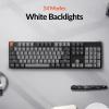 imageKeychron K10 Full Size 104 Keys Bluetooth Wireless Mechanical Gaming Keyboard for Mac Windows K Pro Brown Switch MultitaskingWhite LED BacklightUSB C Wired Computer KeyboardKeychron Silent K Pro Red Switch