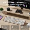 imageKeychron K10 HE Hall Effect Keyboard Wireless Magnetic Switch Hot Swappable Adjustable Actuation Rapid Trigger Mode with Aluminum  Wood Frame FullSize Custom RGB for Mac Windows Linux  BlackWhite