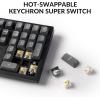 imageKeychron K10 Max Wireless Custom Mechanical Keyboard 100 Layout QMK 24 GHz Bluetooth White Backlit with Hotswappable Keychron Super Brown Switch Compatible with Mac Windows LinuxHotswap Keychron Super Banana Switch