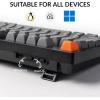 imageKeychron K10 Max Wireless Custom Mechanical Keyboard 100 Layout QMK 24 GHz Bluetooth White Backlit with Hotswappable Keychron Super Brown Switch Compatible with Mac Windows LinuxHotswap Keychron Super Brown Switch