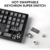 imageKeychron K10 Max Wireless Custom Mechanical Keyboard 100 Layout QMK 24 GHz Bluetooth White Backlit with Hotswappable Keychron Super Brown Switch Compatible with Mac Windows LinuxHotswap Keychron Super Brown Switch