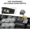 imageKeychron K10 Max Wireless Custom Mechanical Keyboard QMK 24 GHz Bluetooth FullSize with Hotswappable Keychron Super Brown Switch Compatible with Mac Windows Linux RGB BacklitHotswap Keychron Super Banana Switch