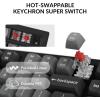 imageKeychron K10 Max Wireless Custom Mechanical Keyboard QMK 24 GHz Bluetooth FullSize with Hotswappable Keychron Super Brown Switch Compatible with Mac Windows Linux RGB BacklitHotswap Keychron Super Red Switch