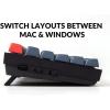 imageKeychron K10 Pro QMKVIA Custom Wireless Mechanical Keyboard HotSwappable Full Size 108 Keys Programmable RGB LED Backlit Banana Switch BluetoothUSBC Wired Gaming Keyboard for Mac Windows LinuxBanana Switch