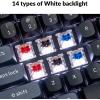imageKeychron K10 Pro QMKVIA Custom Wireless Mechanical Keyboard HotSwappable Full Size 108 Keys Programmable White Backlit Brown Switch BluetoothWired Gaming Keyboard for Mac Windows Linux Color BRed Switch