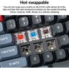 imageKeychron K10 Pro QMKVIA Custom Wireless Mechanical Keyboard HotSwappable Full Size 108 Keys Programmable White LED Backlit Brown Switch BluetoothUSBC Wired Gaming Keyboard for Mac Windows LinuxBrown Switch
