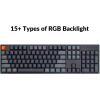 imageKeychron K10 RGB Full Size Layout HotSwappable Mechanical Keyboard for Mac Windows Multitasking 104Key Bluetooth WirelessUSB Wired Gaming Keyboard with K Pro Brown Switch Aluminum FrameHotswap Keychron K Pro Brown Switch