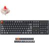 imageKeychron K10 RGB Full Size Layout HotSwappable Mechanical Keyboard for Mac Windows Multitasking 104Key Bluetooth WirelessUSB Wired Gaming Keyboard with K Pro Brown Switch Aluminum FrameHotswap Keychron K Pro Red Switch