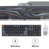 imageKeychron K10 RGB Full Size Layout HotSwappable Mechanical Keyboard for Mac Windows Multitasking 104Key Bluetooth WirelessUSB Wired Gaming Keyboard with K Pro Brown Switch Aluminum FrameHotswap Keychron K Pro Brown Switch
