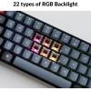imageKeychron K12 Pro Custom WirelessWired Mechanical Keyboard QMKVIA Programmable Macro with HotSwappable K Pro Red Switch 60 Compact Layout RGB Backlit Compatible with Mac Windows LinuxKeychron K Pro Brown Switch