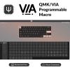 imageKeychron K12 Pro QMKVIA Wireless Mechanical Keyboard Barebone Version Custom Programmable Macro HotSwappable 60 Compact Layout RGB Backlit Compatible with Mac Windows LinuxRGB Backlight
