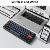 imageKeychron K12 Pro QMKVIA Wireless Mechanical Keyboard Custom Programmable Macro with HotSwappable Keychron K Pro Brown Switch 60 Compact Layout RGB Backlit Aluminum Frame for Mac Windows LinuxKeychron K Pro Brown Switch
