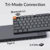 imageKeychron K13 Max LowProfile Wireless RGB Mechanical Keyboard Bluetooth24 GHzWired QMKVIA Programmable TKL Keyboard with Number Pad Compatible with Mac Windows LinuxLowProfile Gateron Red Switch