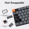imageKeychron K13 Max QMKVIA Wireless Mechanical Keyboard Bluetooth24 GHzWired TKL Keyboard with Number Pad RGB Backlight HotSwappable LowProfile Gateron Switch for Mac Windows LinuxHotSwap LowProfile Gateron Brown Switch