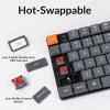 imageKeychron K13 Max QMKVIA Wireless Mechanical Keyboard Bluetooth24 GHzWired TKL Keyboard with Number Pad RGB Backlight HotSwappable LowProfile Gateron Switch for Mac Windows LinuxHotSwap LowProfile Gateron Red Switch