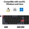 imageKeychron K13 Pro QMKVIA Wireless Mechanical Keyboard TKL Layout with Numpad Custom Programmable Macro RGB Backlit UltraSlim with LowProfile Gateron Brown Switch Compatible with Mac Windows LinuxLowProfile Gateron Brown Switch