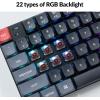 imageKeychron K13 Pro QMKVIA Wireless Mechanical Keyboard TKL Layout with Numpad Custom Programmable Macro RGB Backlit UltraSlim with LowProfile Gateron Brown Switch Compatible with Mac Windows LinuxLowProfile Gateron Brown Switch