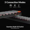 imageKeychron K17 Max 96 Layout QMKLauncher UltraSlim WirelessTypeC Wired Mechanical Keyboard with RGB Backlit LowProfile Gateron Mechanical Red Switch Compatible with Mac WindowsRed Switch