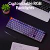 imageKeychron K17 Max 96 Layout QMKLauncher UltraSlim WirelessTypeC Wired Mechanical Keyboard with RGB Backlit LowProfile Gateron Mechanical Red Switch Compatible with Mac WindowsBrown Switch