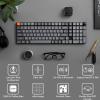 imageKeychron K17 Max 96 Layout QMKLauncher UltraSlim WirelessTypeC Wired Mechanical Keyboard with White LED Backlit LowProfile Gateron Mechanical Red Switch Compatible with Mac Windows Linux