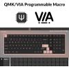 imageKeychron K17 Pro LowProfile QMKVIA Custom Wireless Mechanical Keyboard with Numpad Programmable Knob BluetoothWired RGB Backlight Compatible with Mac Windows LinuxLowProfile Gateron Brown Switch