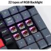 imageKeychron K17 Pro LowProfile QMKVIA Custom Wireless Mechanical Keyboard with Numpad Programmable Knob BluetoothWired RGB Backlight Compatible with Mac Windows LinuxLowProfile Gateron Brown Switch