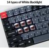 imageKeychron K17 Pro QMKVIA LowProfile Custom Wireless Mechanical Keyboard 96 Layout Programmable Knob BluetoothWired White Backlight Compatible with Mac Windows LinuxLowProfile Gateron Brown Switch