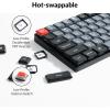 imageKeychron K17 Pro WirelessWired Custom Mechanical Keyboard UltraSlim 96 Layout QMKVIA Programmable Knob RGB Backlight with HotSwappable LowProfile Gateron Red Switch for Mac Windows LinuxLowProfile Gateron Red Switch