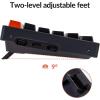 imageKeychron K2 75 Layout 84 Keys Hotswappable Bluetooth WirelessUSB Wired Mechanical Keyboard with Gateron G Pro Brown SwitchDoubleShot KeycapsRGB BacklightAluminum Frame for Mac Windows Version 2Hotswap Gateron G Pro Red Switch