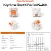imageKeychron K2 75 Layout Bluetooth Wireless Mechanical Keyboard K Pro Brown SwitchWhite LED BacklitUSB CAnti GhostingNKey Rollover 84 Keys Gaming Keyboard for Mac WindowsVersion 2Keychron Silent K Pro Red Switch