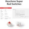 imageKeychron K2 75 Layout Bluetooth Wireless Mechanical Keyboard K Pro Brown SwitchWhite LED BacklitUSB CAnti GhostingNKey Rollover 84 Keys Gaming Keyboard for Mac WindowsVersion 2Keychron Super Red Switch
